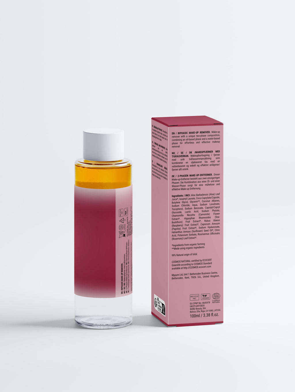 Desmaquillante bifásico sin perfume