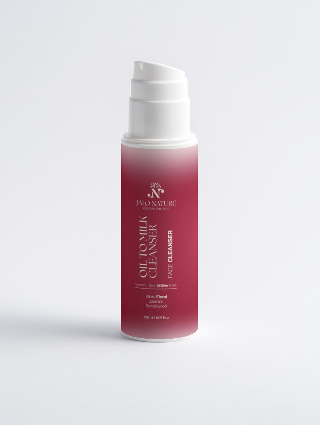 Nettoyant huile-en-lait pour peaux sensibles